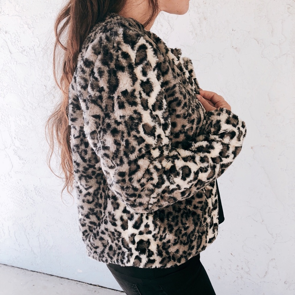 NWT Cheetah Fur Coat